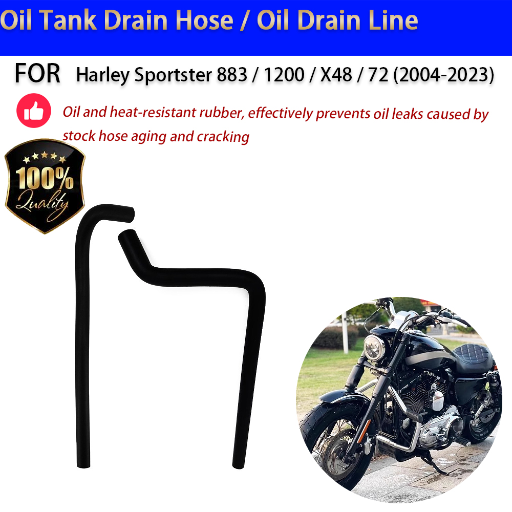 Oil Drain Tank - Para Harley Sportster 883 1200 X48